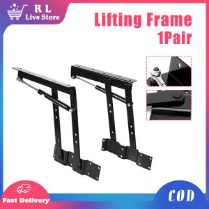 1Pair Table Top Lift UP Hinge Desk Lifting Frame Mechanism Hardware Folding Cabinet Gas Hydraulic Hinge