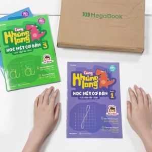 Sách Cùng khủng long học nét cơ bản quyển 1 (các nét đầu tiên) bé trai - MGB