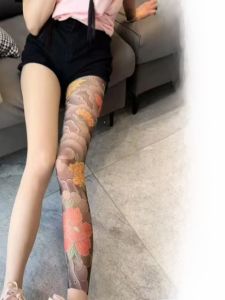 Tattoo Print Stockings Mens Womens Wear Resistant Long Lasting Colorful Leggings Social Tattoo Design Couples Socks
