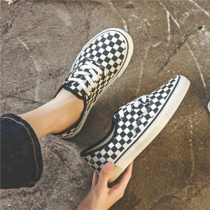 รองเท้าผ้าใบผู้ชายฤดูใบไม้ร่วง/ฤดูหนาว 2025 รองเท้าผ้าใบผ้าฝ้ายระบายอากาศได้ดี รองเท้าผ้าใบสไตล์เกาหลี รองเท้าผ้าใบแบบมีขนแกะ รองเท้าผ้าใบแบบมีสายรัด