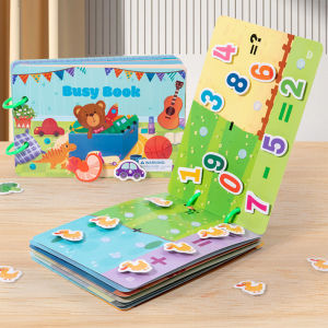 1pcs Childrens Early Learning Enlightenment Quiet Book Repeatedly Sticky Paper Busy Book Baby Puzzle Science Teaching Toys