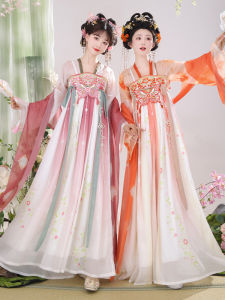 New Original Tang Dynasty Hanfu Womens Adult Ancient Costume Chest-Length Skirt Fairy-Like Daily Improved Friend Suit Spring