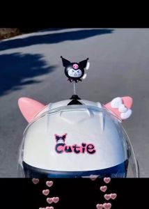 Hiasan Sepeda Listrik Aksesoris Kuromi Lucu Untuk Dekorasi Motor Bunga Hias Helm