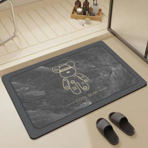 New Home Bathroom Mat Anti-Slip Silicon Dendroid Absorbent Quick Dry Bath Room Toilet Entrance Door Foot Pad Modern Simple Style