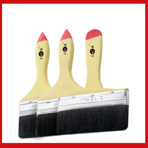 Pig Hair Brush Wooden Handle Tools Decoration Painting Latex Coating Cleaning Barbecue Baking Painting