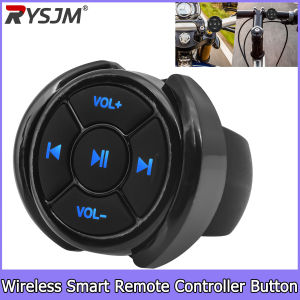 RYSJM | Car Motorcycle Wireless Remote Control Media Button for IOS/Android Steering Wheel Music Player Controlle Music Play For Android