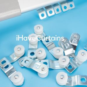 ลูกล้อรางม่าน C แบบเหล็ก ลูกล้อรางม่าน ลูกล้อราง ลูกล้อ รางม่าน - Lazada