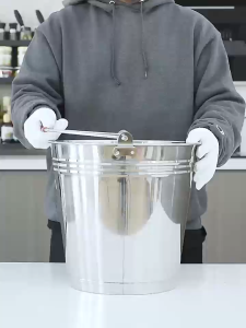 Stainless Steel Multipurpose Water/Ice Bucket 12L/16L/20L/24L - Durable Rust-Resistant Easy-Clean