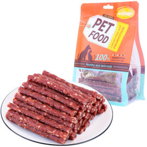 Dried Beef Snacks for Dogs MOE MOE COOL Brand 400g Duck Meat Chew Stick for Teeth Grinding Pet Food from China