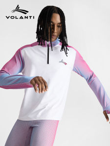 VOLANTI | Athletic Training Zipper Long Sleeve Top