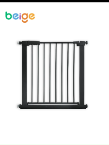Beige Safety Gate Fence Barrier for Baby Child Dog Pet Stairs Sturdy Adjustable Indoor Dog Gate Baby Door