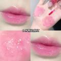 New Pink Shiny Lip Glaze Lip Gloss Moisturizing Transparent Plump Lip Gloss Overlap Lipstick Glossy Lip Balm Moisturizing Lipstick. 