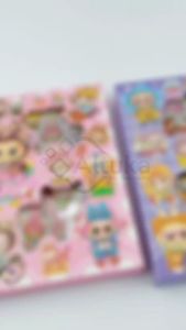 (100pcs) Stiker Kotak LABUBU Series / Stiker Anak Funcy Karakter / Sticker Lucu Murah Karakter
