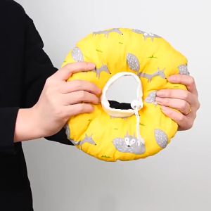 Adjustable Pet Elizabeth Collar Soft Cushion Cone For Cat & Dog Protection Wound Recovery