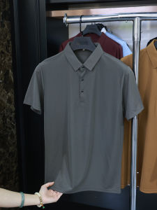 Áo Thun Nam Cổ Polo Tay Ngắn Mùa Hè Thoáng Khí Màu Trơn Không Đường May Ép Keo Đa Năng Cổ Polo Thời Trang Thường Ngày