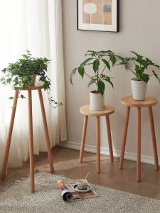 Nordic Style Wooden Flower Rack