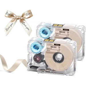 Phomemo P15 Ribbon Label Printer Custom Text/Icon Mini Bluetooth Portable Label Maker Machine with Tape for Gift Christmas Decorations Cloth Tags DIY Crafts Wedding Bouquets Party FavorsTapes for A30/P15 Printer