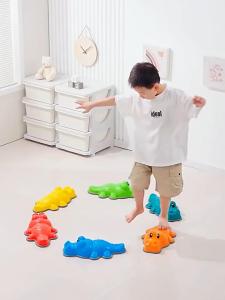 Montessori stepping stones Sensory Toys Kids Sensory Training Balancing Game Parish Learning Materials Educational Toys Crocodile Balance Stone Montessori Toys Sensory Integration Training Outdoor Play Social Activities Parish Sports Toy