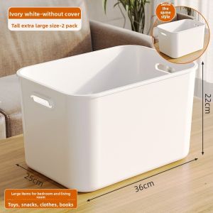 MEIZHUFU | Plastic Storage Box for Snacks and Toys Rectangle with Lid