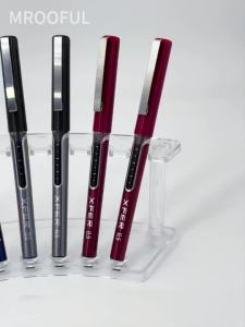 3Pcs/set 0.5mm Straight Cylinder Liquid Ball Point Pen Blue/black/red Ink Gel Pen Office Stationery Fine Writing Tools