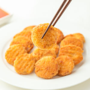 Whole Perfect Food Vegetarian Fried Tofu Snack Monastery Buddhist Fake Meat Pure Vegetarian Temple Cuisine Gold Cake 250g Bag