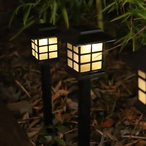 EOSM ไฟปักสนามสไตล์ญี่ปุ่น ไฟปักสนามพลังงานแสงอาทิตย์ ไฟโซล่าเซลล์ ไฟLED ไฟทาง Solar light LED