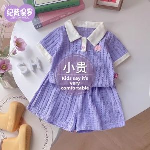 JIFANPAUL | New Sweet Casual Pink Polo Short Sleeve Shorts Set