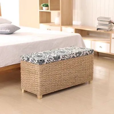AYIJIE | Rattan Multi-functional Storage Bench