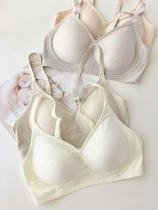 Skin-friendly Breathable Supportive Thin Cup Jelly Strip Underwear Comfortable Seamless Smooth Soft Youth Womens Bra