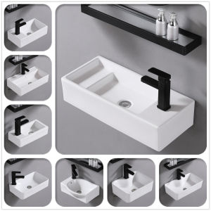 ห้องน้ําขนาดเล็กติดผนังอ่างล้างหน้าแคบอ่างล้างจานเซรามิคขนาดกะทัดรัด 30 ซม.ก๊อกน้ําหลุมเดียวสําหรับระเบียงอพาร์ทเมนท์ อ่างล้างหน้าขนาดเล็ก อ่างล้างหน้าเล็ก - Lazada