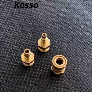 Kosso ข้อต่อสำหรับ สำหรับ Bosch Zinsano AR  B&D(Black Decker) Dawoo Patriot ต่อสายฉีดน้ำ ข้อต่อทองเหลือง ข้อต่อท่อเครื่องล้างแรงดันสูง M22x1.5 (1ชิ้น) 49-5 FSA