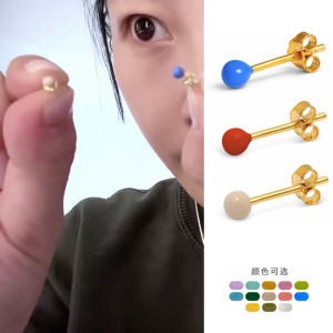 ต่างหูเงินแท้ 925 รูปแบบเรขาคณิตเคลือบหยดสีสันสดใสไม่ซ้ําใคร ดีไซน์ Sensation Ear Caring Hole ทันสมัย เครื่องประดับ