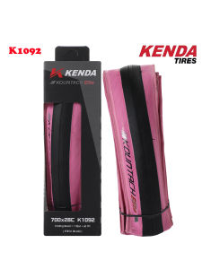 Kenda | Kenda K1092 New Road Bike Puncture and Slip Resistant Tires Ultra Lightweight Foldable 700x28c Kountach Elite Pink Side
