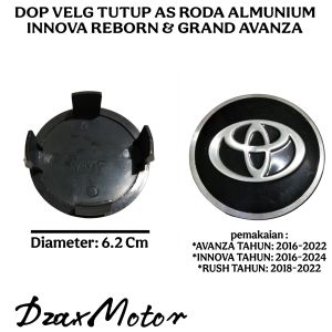 DOP VELG TUTUP AS RODA TOYOTA INNOVA REBORN GRAND NEW AVANZA ALL NEW RUSH