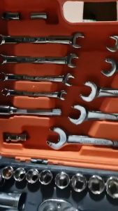 94 82 61 53 Pcs Tools Socket Wrench Set Car Repaire Tool Box Motorcycle Bike Auto Repair Hand Tools