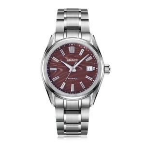 RIMALTI 40mm Watch Birch Dial Business Mens Watch Automatic Mechanical GS Sapphire Waterproof NH35 Movement 10bar
