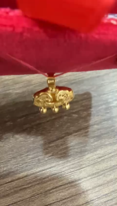 Poh Heng Jewellery 24K Prosperity Lock Pendant in Yellow Gold[Price by Weight]