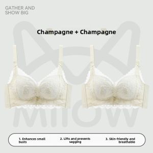 MiiOW | Womens Summer Thin Underwire-free Push-up Bra with Side Support and Back Design