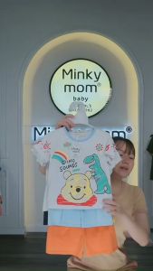 Bộ cộc vải coton 4 chiều Minky Mom cho bé 7- 28 kg TN-IN152