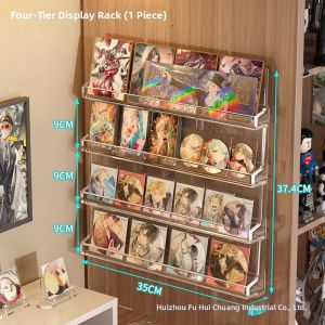 Acrylic Transparent Display And Storage Rack For Collectibles Wall Mount