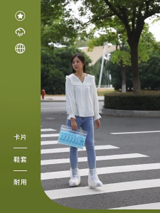 1 Pcs Waterproof Disposable Rain Shoe Covers - Anti-Slip Transparent Foot Protectors for Outdoor Activities