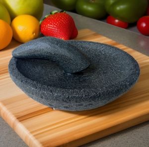 Cobek pahat 20cm 1set asli batu