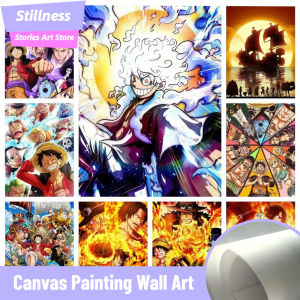 1pcs New Japan Anime One Piece Luffy Canvas Wall Art HD Print Poster Modern Home Living Room Bedroom Decor Kids Gifts