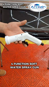 4 FUNCTION SOFT WATER SPRAY GUN (HOSE NOZZLE FOR CAR WASH GARDEN WATERING & HOME CLEANING DURABLE DESIGN)