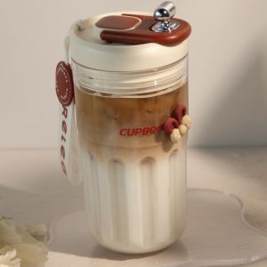 Portable Sport Water Cup Tritan Coffee Cup High Aesthetic Value Summer Men Women Handheld Drinkware Nordic Style Outdoor