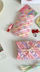 Cartoon Korean-style Cute Gift Box Candy Box Ins Style Pillow-Shaped Box Foldable Paper Box
