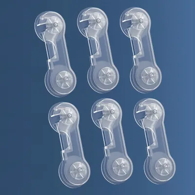 5pcs Cabinet Door Locks for Baby Proof and Child Safety Refrigerator Door Lock with Adhesive
