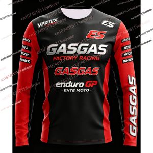 Mới 2026 GASGAS Factory Racing Enduro GP Motocross Jersey Nam Bạc Dài Tay Thoáng Khí Áo Sơ Mi Xe Máy Địa Hình Cho Đi Xe Đạp Ngoài Trời