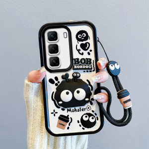 Phone Case Infinix Hot50 Hot50Pro Hot 50 Pro + Plus 4G 5G Cute Three-dimensional Cartoon Dolls Short Lanyard Casing Lens Protection Silicone Soft Cover 2025