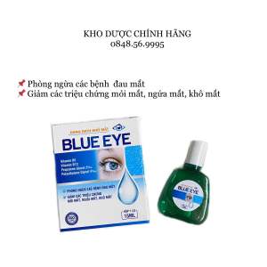 DUNG DỊCH NHỎ MẮT BLUE EYE lọ 15ml - Phòng ngừa các bệnh đau mắt giảm nhức mỏi mắt khô mắt